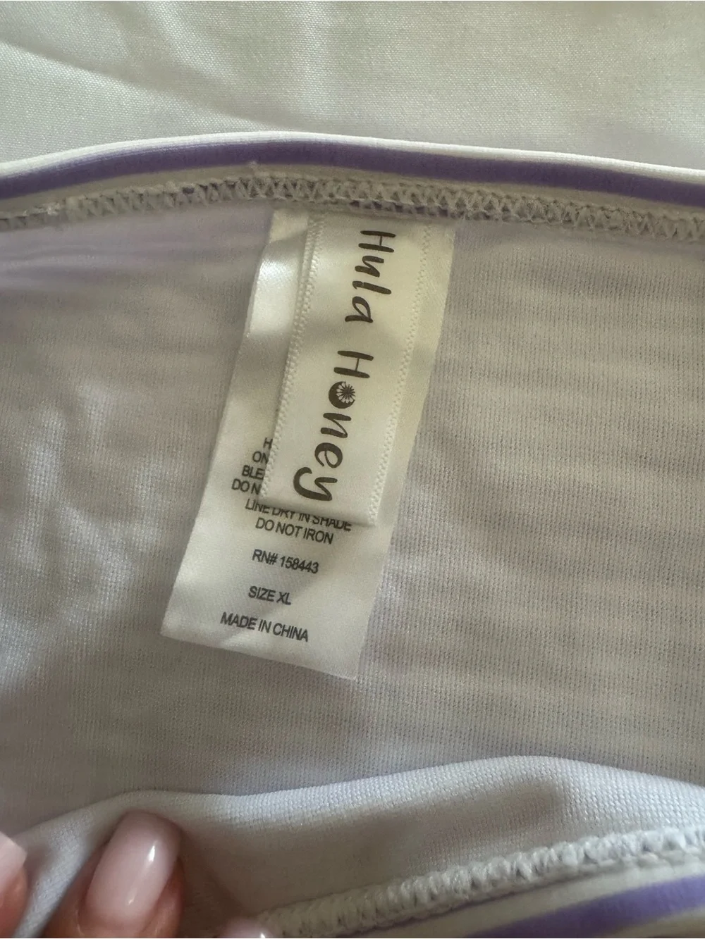 Kids Purple Stripe Swim Bottom